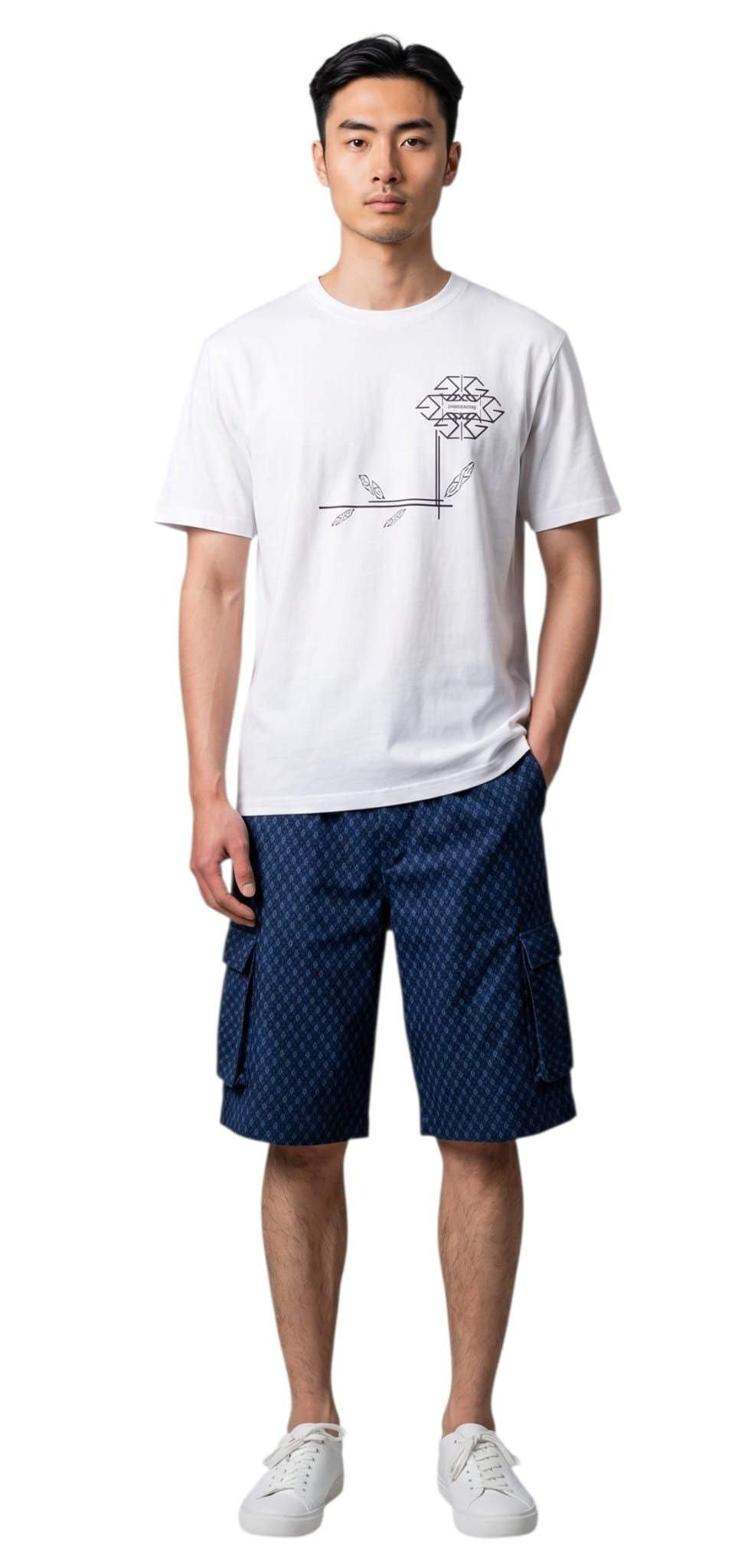 Short Imprimé bleu MaarieG