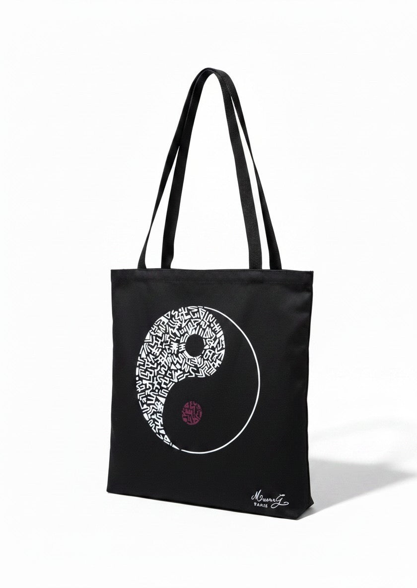 Tote bag « ying yang broken »